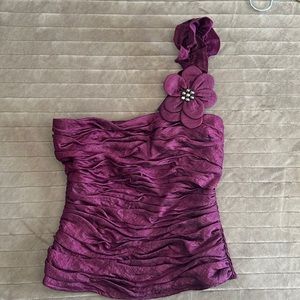 Bebe one shoulder top size M